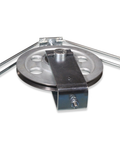 Idler wheel dia 265mm cpl galv